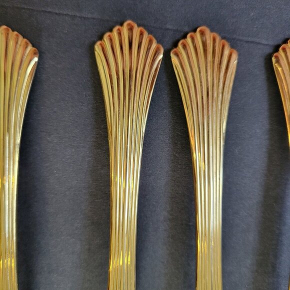 Towle Plume Cutlery Gold Plated Flatware Set~44Pieces~Service for 8 and more! - Picture 4 of 11